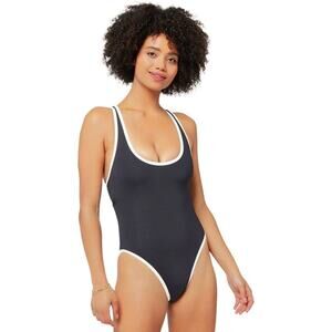 L*SPACE NWT Ebony One-Piece Bathing Suit in Black